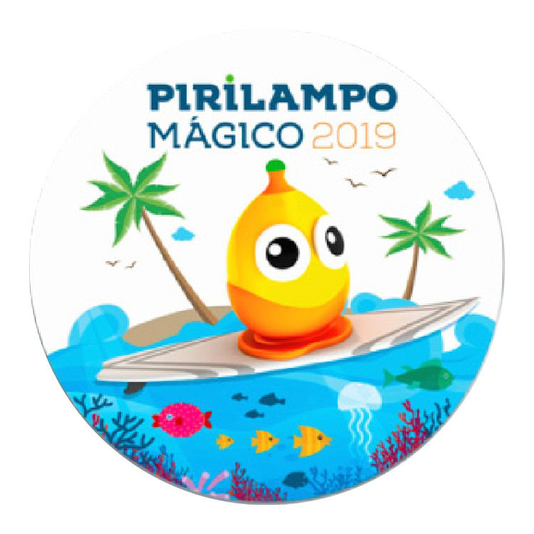 Fotografia do Pin da Campanha Pirilampo Mágico do ano 2019